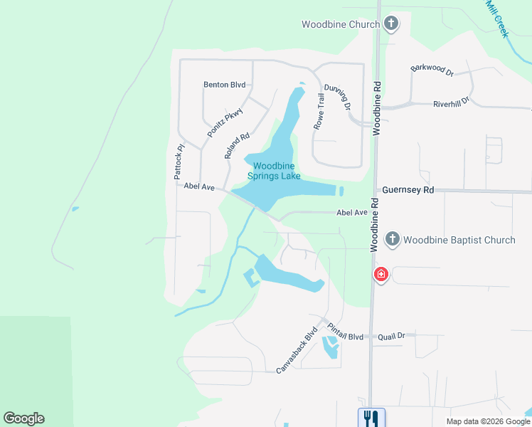 map of restaurants, bars, coffee shops, grocery stores, and more near 3253 Abel Avenue in Milton