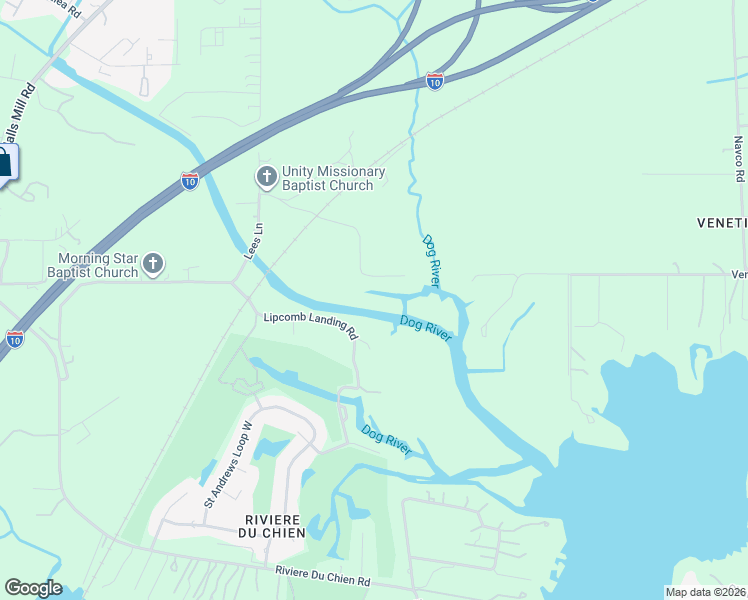 map of restaurants, bars, coffee shops, grocery stores, and more near 355 Wooley Road in Mobile