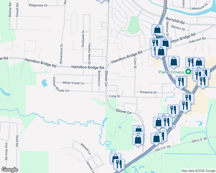 map of restaurants, bars, coffee shops, grocery stores, and more near 6201 Dale Avenue in Milton