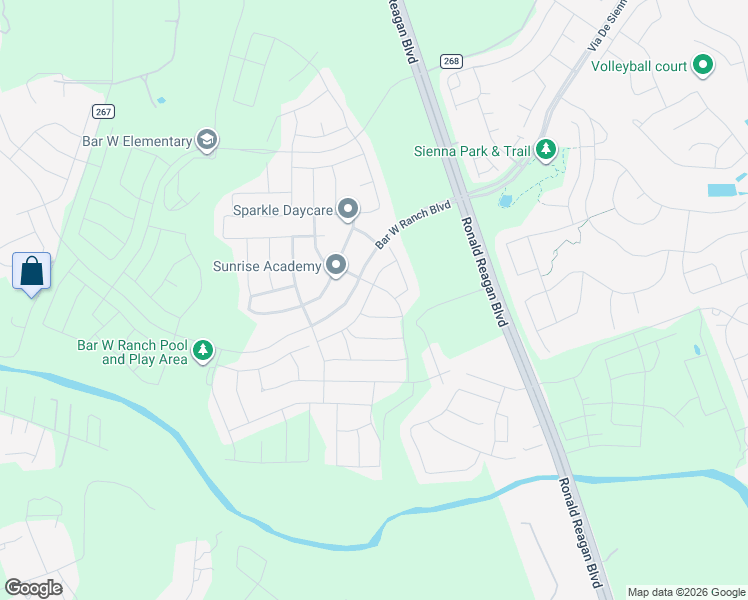 map of restaurants, bars, coffee shops, grocery stores, and more near 2412 Cattle Baron Trail in Leander