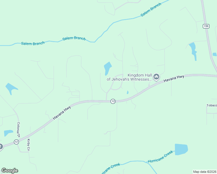 map of restaurants, bars, coffee shops, grocery stores, and more near 111 Hidden Lake Road in Havana