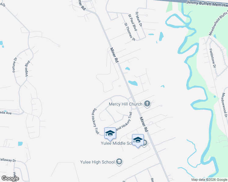 map of restaurants, bars, coffee shops, grocery stores, and more near 86065 Sand Hickory Trail in Yulee