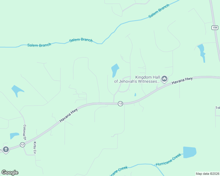 map of restaurants, bars, coffee shops, grocery stores, and more near 111 Hidden Lake Road in Havana