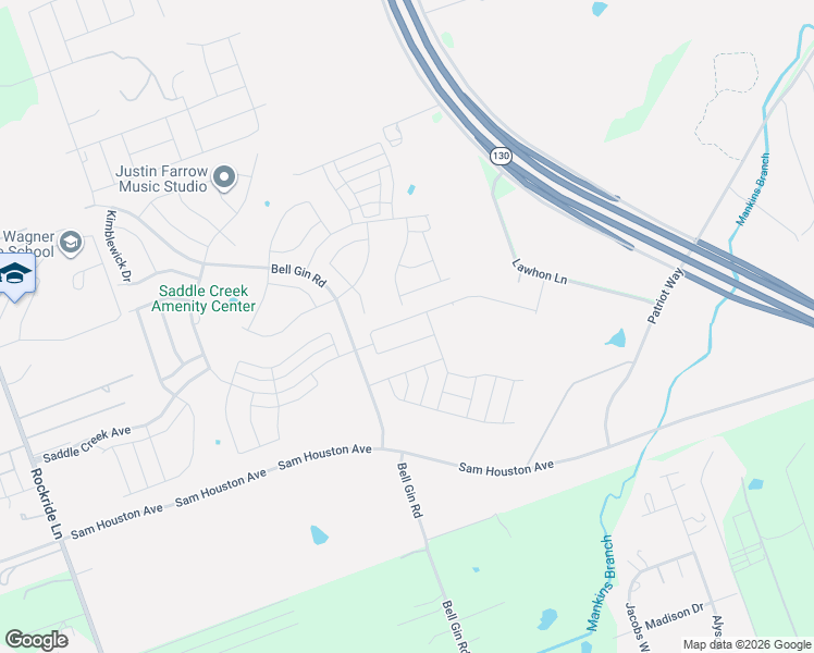 map of restaurants, bars, coffee shops, grocery stores, and more near 329 Gidran Trail in Georgetown