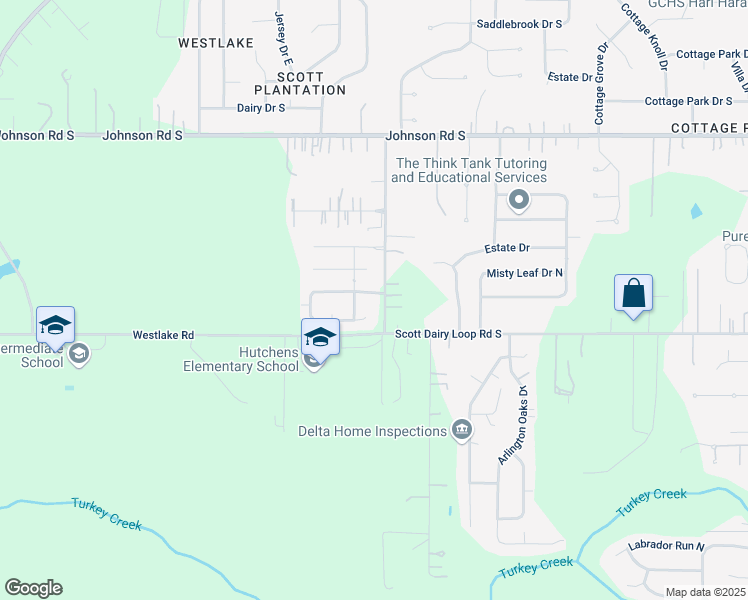 map of restaurants, bars, coffee shops, grocery stores, and more near 3431 Summer Woods Drive in Mobile
