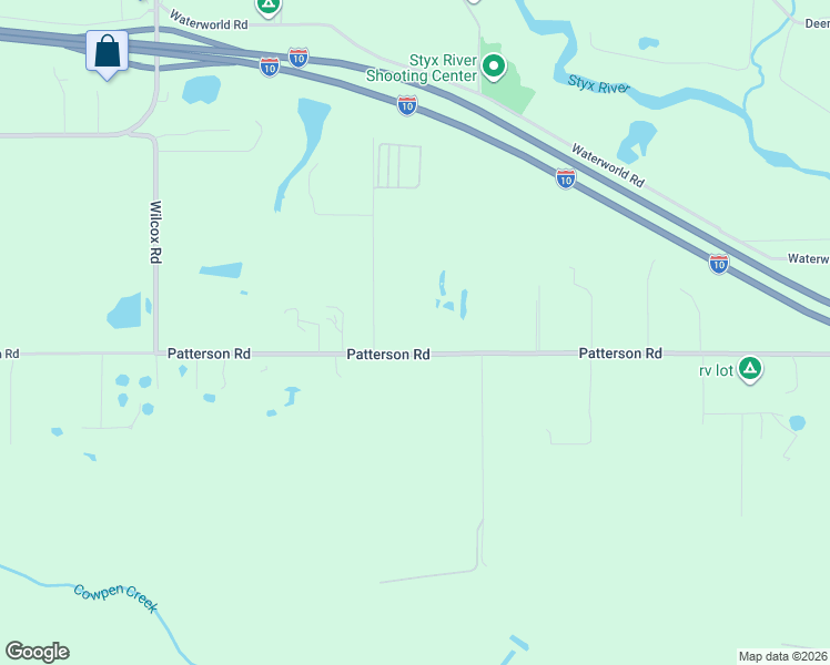 map of restaurants, bars, coffee shops, grocery stores, and more near 24579 Patterson Road in Robertsdale