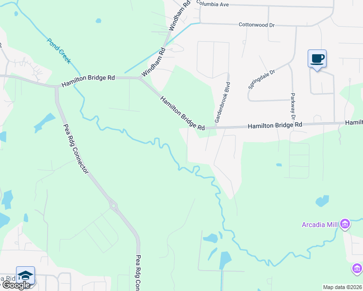 map of restaurants, bars, coffee shops, grocery stores, and more near 5046 Jeffery Road in Milton
