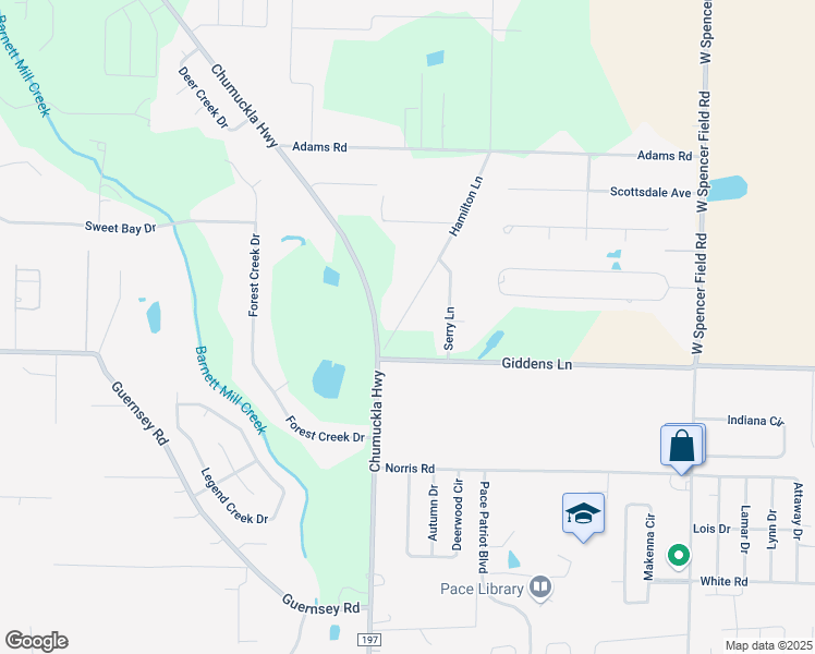 map of restaurants, bars, coffee shops, grocery stores, and more near 516 Hamilton Lane in Milton
