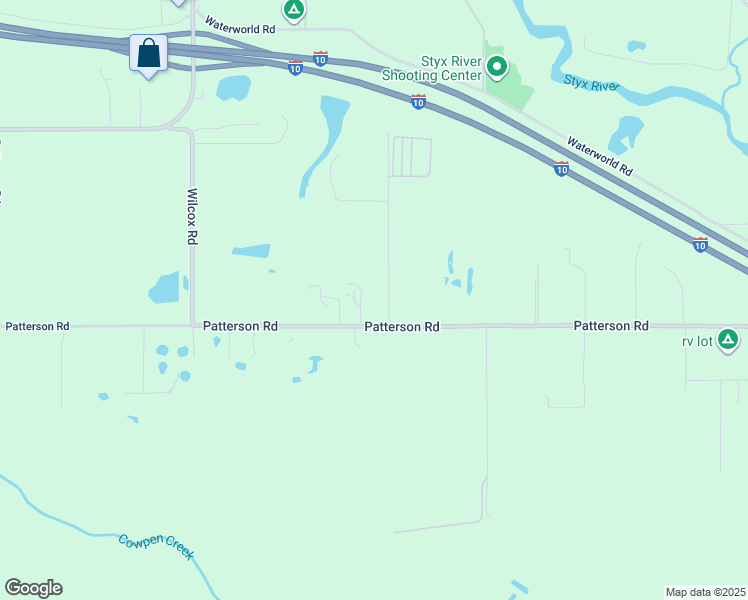 map of restaurants, bars, coffee shops, grocery stores, and more near 24347 Patterson Road in Robertsdale