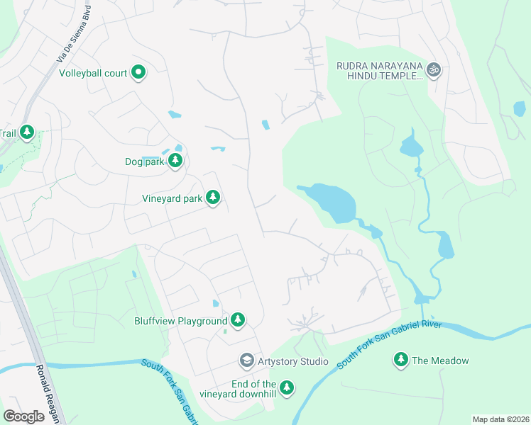 map of restaurants, bars, coffee shops, grocery stores, and more near 401 Ridge View Drive in Georgetown