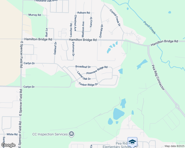 map of restaurants, bars, coffee shops, grocery stores, and more near 4907 Pineview Ridge Road in Milton