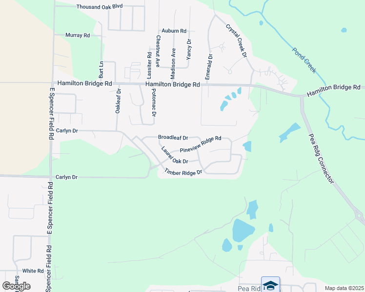 map of restaurants, bars, coffee shops, grocery stores, and more near 4888 Pineview Ridge Road in Milton