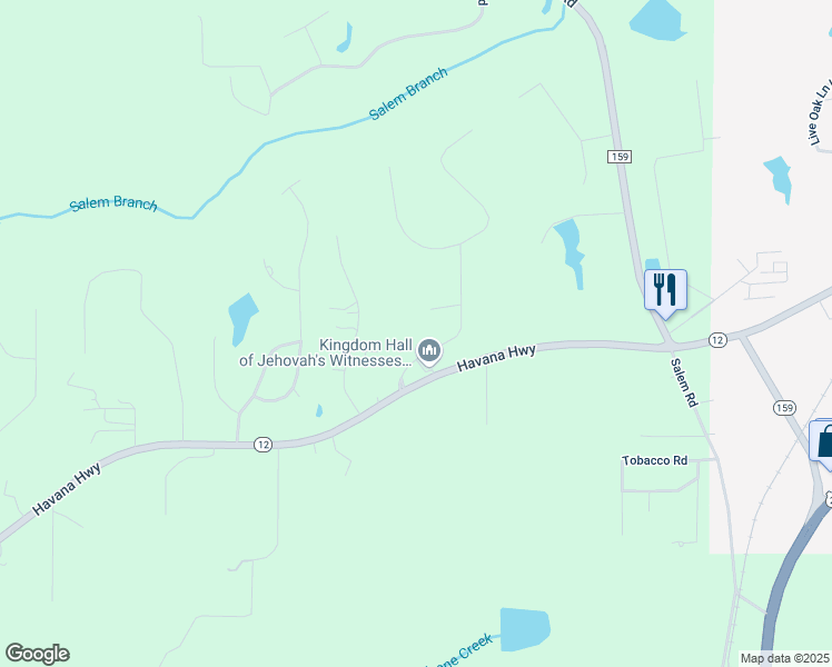 map of restaurants, bars, coffee shops, grocery stores, and more near 29 Sugarmill Court in Havana