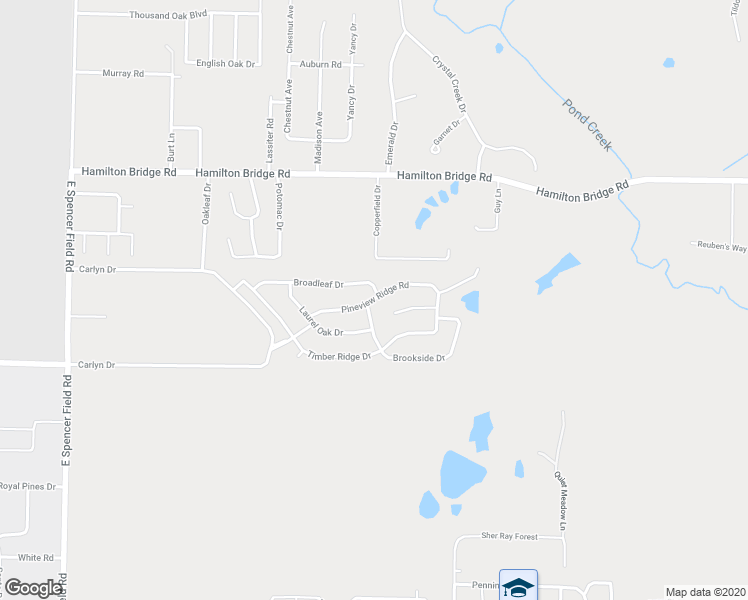 map of restaurants, bars, coffee shops, grocery stores, and more near 4908 Pineview Ridge Road in Milton