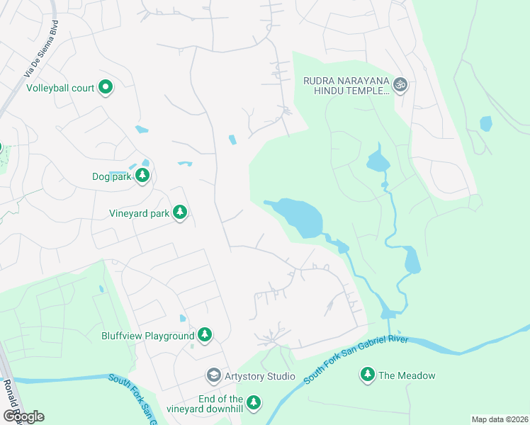 map of restaurants, bars, coffee shops, grocery stores, and more near 616 Ridge View Cove in Georgetown