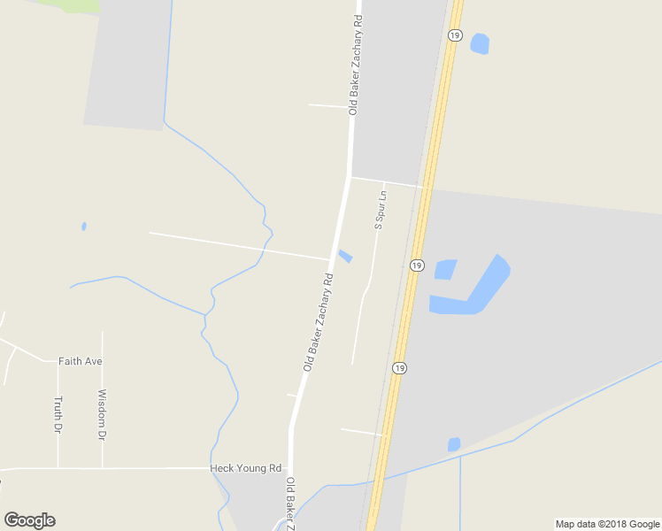 map of restaurants, bars, coffee shops, grocery stores, and more near 17903 Old Baker Zachary Road in Baker