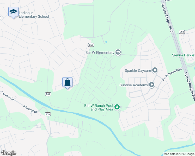 map of restaurants, bars, coffee shops, grocery stores, and more near in Williamson County