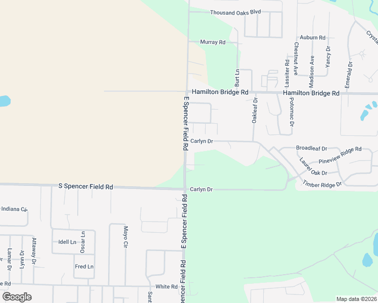map of restaurants, bars, coffee shops, grocery stores, and more near 5092 East Spencer Field Road in Milton
