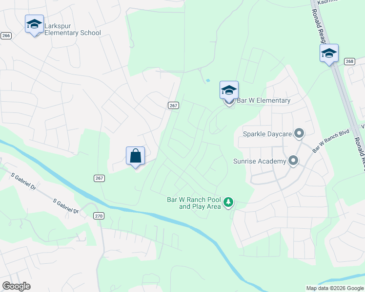 map of restaurants, bars, coffee shops, grocery stores, and more near 1836 Dandy Brush Drive in Leander