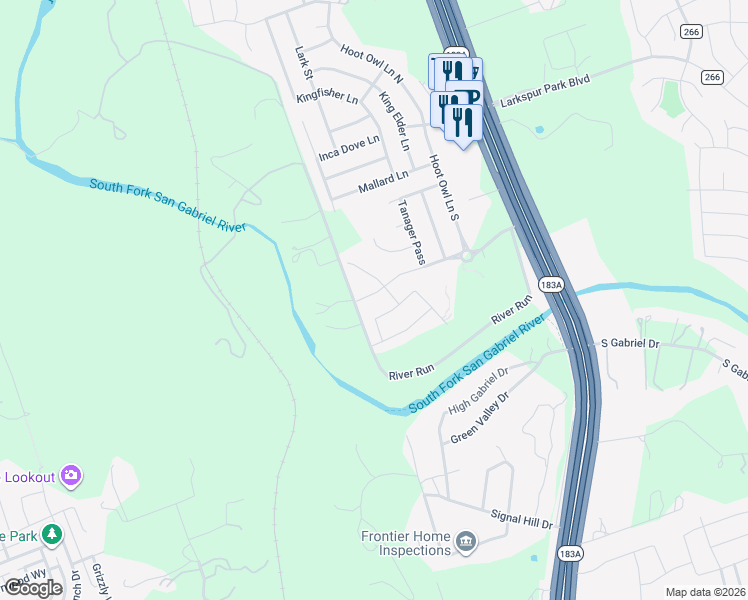 map of restaurants, bars, coffee shops, grocery stores, and more near 513 Talon Grasp Trail in Leander