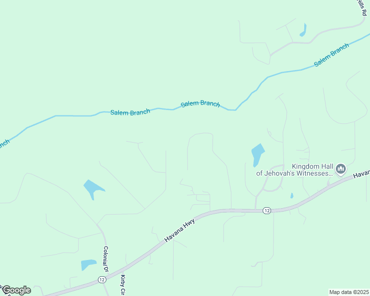 map of restaurants, bars, coffee shops, grocery stores, and more near 625 Green Oaks Road in Havana