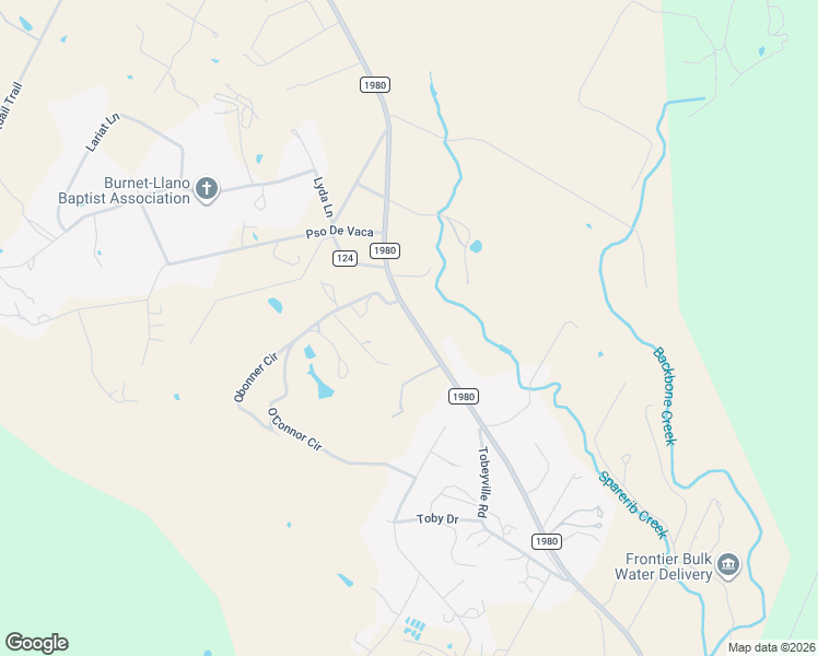 map of restaurants, bars, coffee shops, grocery stores, and more near 2850 Farm to Market Road 1980 in Marble Falls