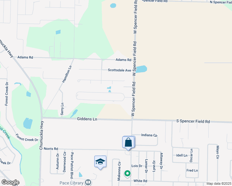 map of restaurants, bars, coffee shops, grocery stores, and more near 4136 Charles Circle in Milton