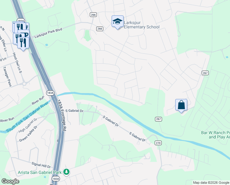 map of restaurants, bars, coffee shops, grocery stores, and more near 932 Medina Way in Leander