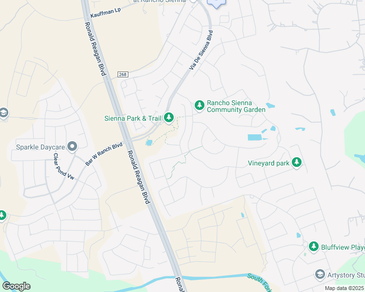 map of restaurants, bars, coffee shops, grocery stores, and more near 73 Rancho Trail in Georgetown