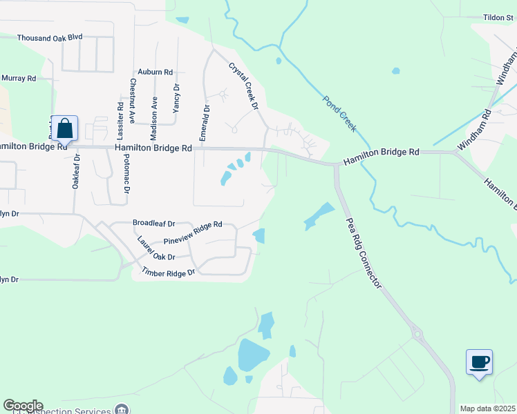 map of restaurants, bars, coffee shops, grocery stores, and more near 5032 Timber Ridge Drive in Milton