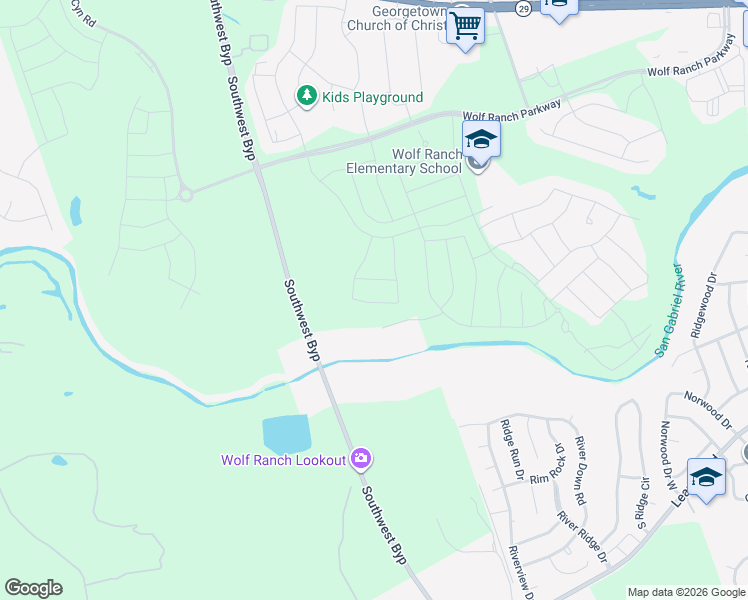 map of restaurants, bars, coffee shops, grocery stores, and more near 706 River Down Road in Georgetown