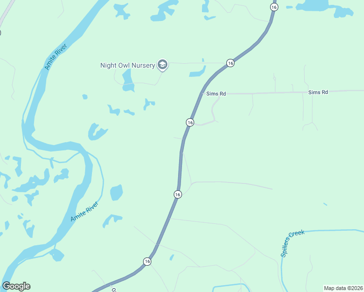 map of restaurants, bars, coffee shops, grocery stores, and more near 38155 Highway 16 in Denham Springs