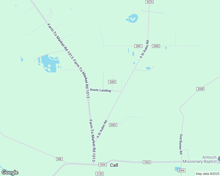 map of restaurants, bars, coffee shops, grocery stores, and more near County Road 3083 in Call