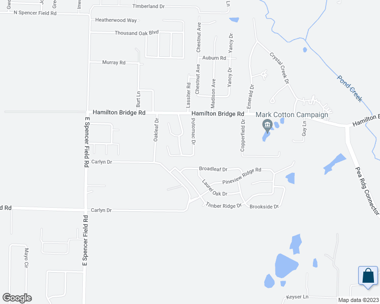 map of restaurants, bars, coffee shops, grocery stores, and more near 5101 Potomac Drive in Pace
