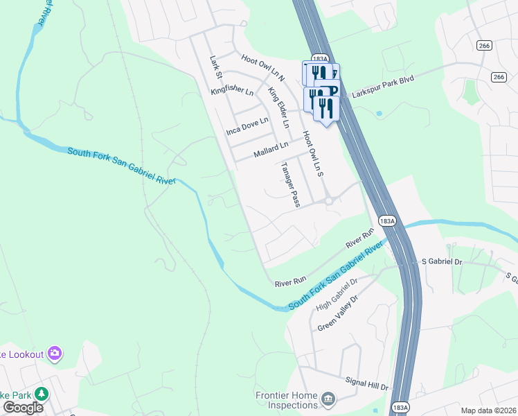 map of restaurants, bars, coffee shops, grocery stores, and more near 424 Talon Grasp Trail in Leander