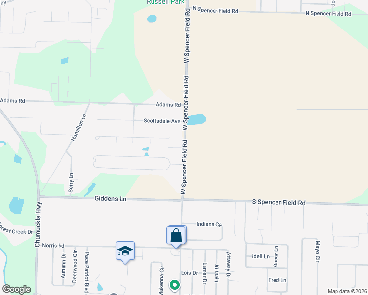 map of restaurants, bars, coffee shops, grocery stores, and more near 501 Ravenwood Drive in Milton
