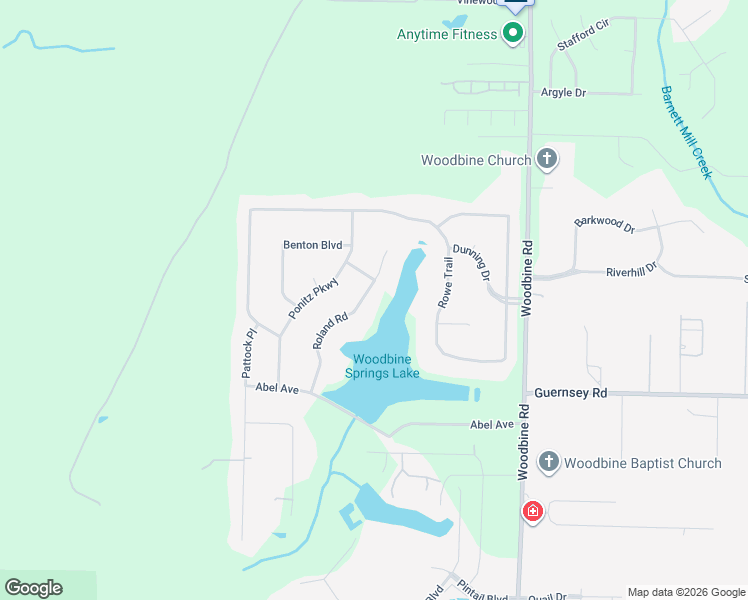 map of restaurants, bars, coffee shops, grocery stores, and more near 5057 Roland Road in Pace
