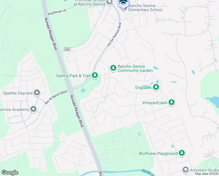 map of restaurants, bars, coffee shops, grocery stores, and more near 321 Rancho Sienna Loop in Georgetown