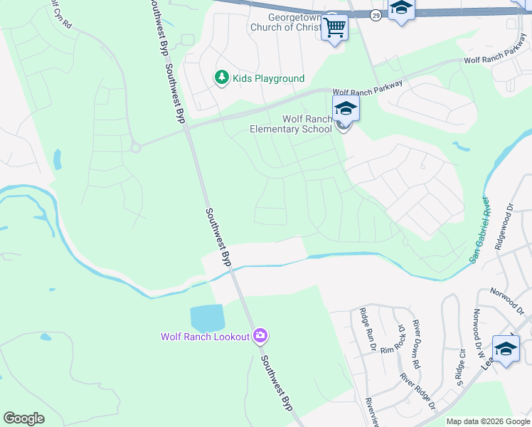 map of restaurants, bars, coffee shops, grocery stores, and more near 706 River Down Road in Georgetown