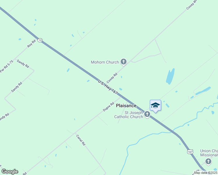 map of restaurants, bars, coffee shops, grocery stores, and more near 3264 U.S. 167 in Opelousas