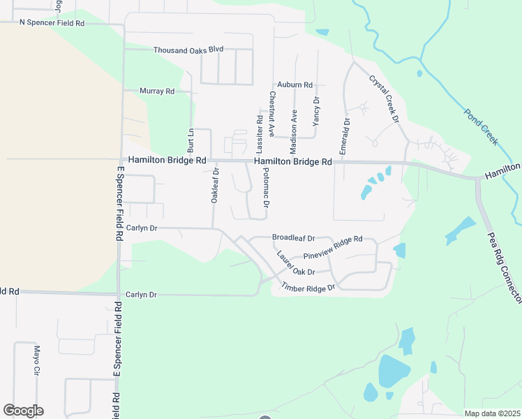 map of restaurants, bars, coffee shops, grocery stores, and more near 5105 Potomac Dr in Pace