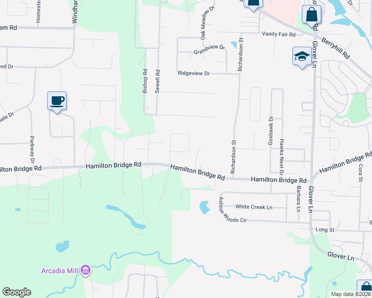 map of restaurants, bars, coffee shops, grocery stores, and more near 5176 Westport Drive in Milton