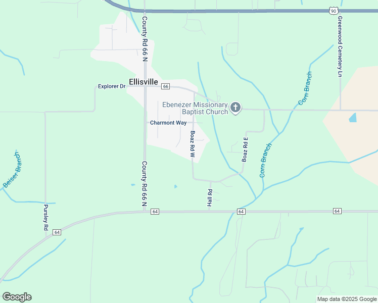 map of restaurants, bars, coffee shops, grocery stores, and more near 27319 Boaz Road West in Loxley