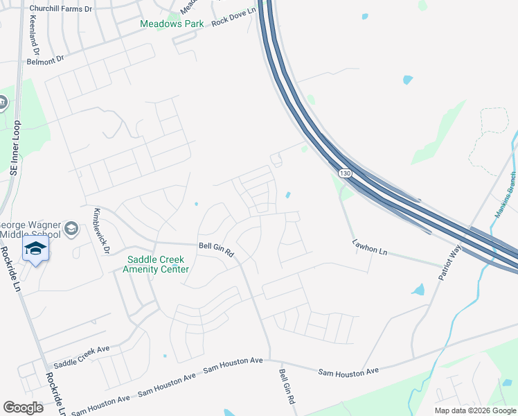 map of restaurants, bars, coffee shops, grocery stores, and more near 115 Dedina Drive in Georgetown