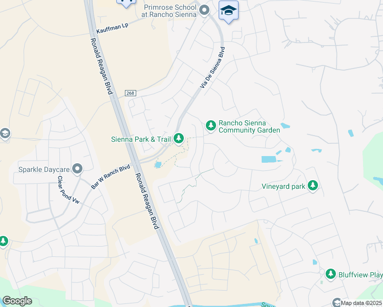 map of restaurants, bars, coffee shops, grocery stores, and more near 73 Rancho Trail in Georgetown