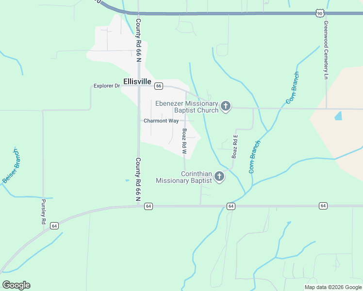 map of restaurants, bars, coffee shops, grocery stores, and more near 27323 Boaz Road West in Loxley