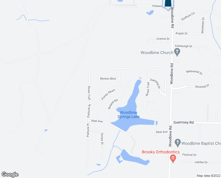 map of restaurants, bars, coffee shops, grocery stores, and more near 5100 Conner Court in Milton
