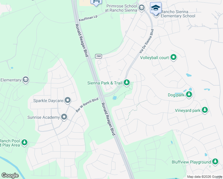 map of restaurants, bars, coffee shops, grocery stores, and more near 308 Montauk Loop in Georgetown