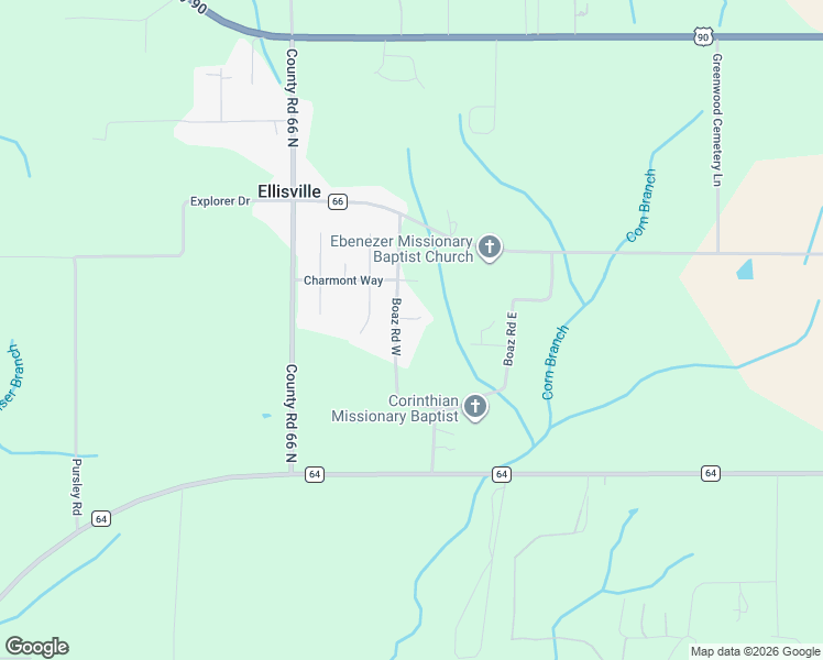 map of restaurants, bars, coffee shops, grocery stores, and more near 27319 Boaz Road West in Loxley