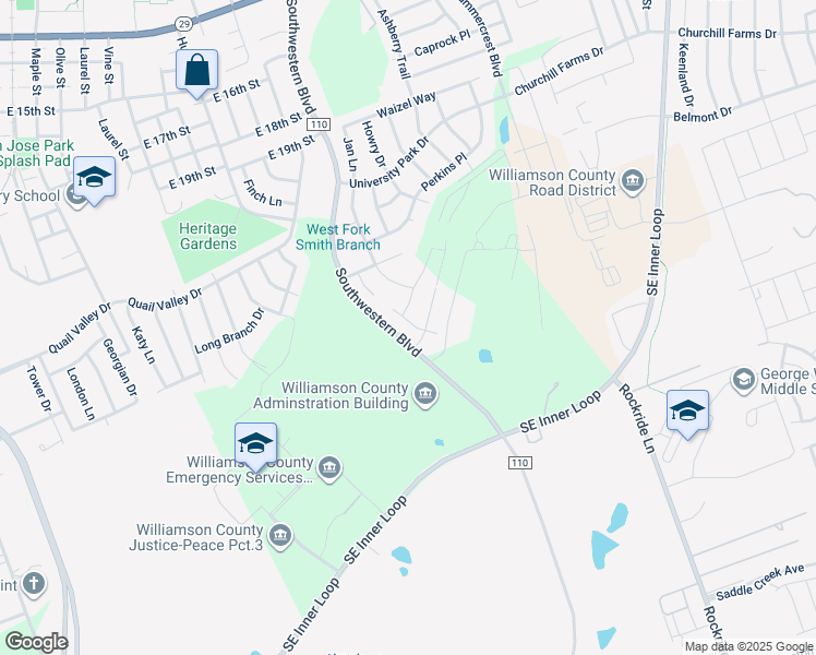 map of restaurants, bars, coffee shops, grocery stores, and more near 103 Dodge Road in Georgetown